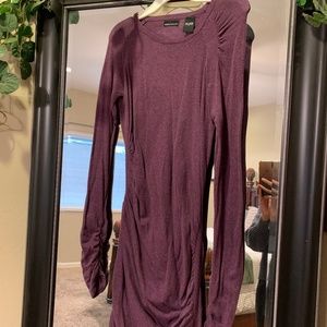 Maroon sweater dress